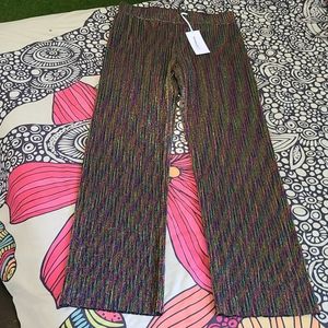 Biancoghiaccio rainbow sheer pants trousers Medusa